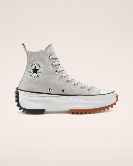 Zapatos Plataforma Converse Run Star Hike Smoked Canvas Altas Mujer Blancas | PE 874L5W